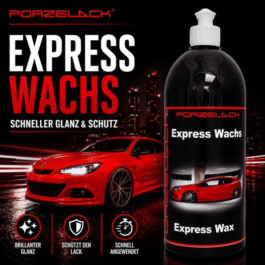 PORZELACK Express Wachs Schnellwachs für Hochglanz und Lackschutz