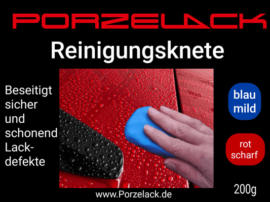 PORZELACK Reinigungsknete Rot zur Entfernung von Flugrost und Bremsstaub