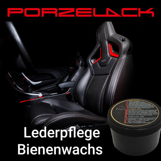 PORZELACK Lederpflege mit Bienenwachs für Glattleder