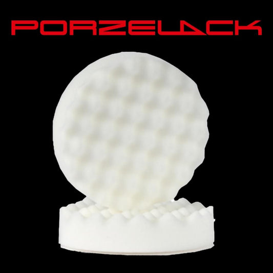 PORZELACK Polierschwamm gewaffelt weiß für Finishpolitur und Hochglanz