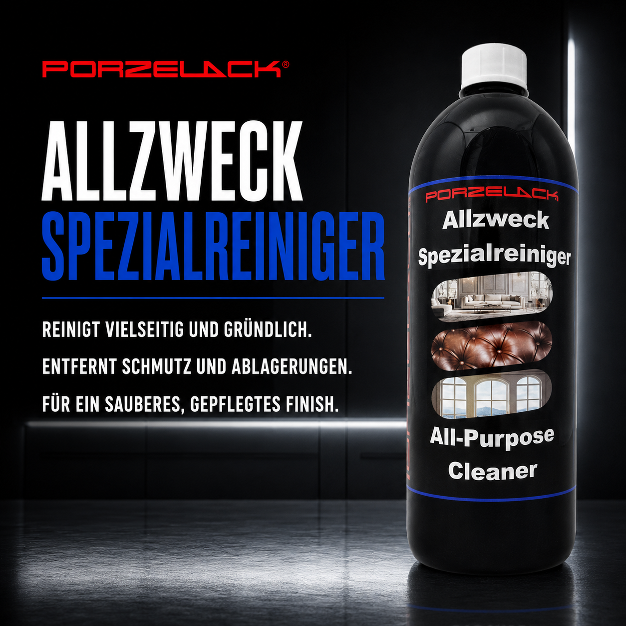 PORZELACK Allzweck Spezialreiniger für Autopflege und Fahrzeugpflege