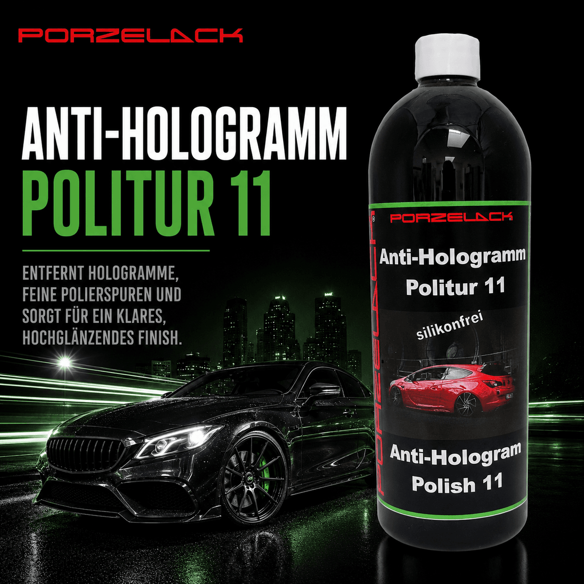 PORZELACK Antihologramm 11 Finishpolitur für hologrammfreien Hochglanz