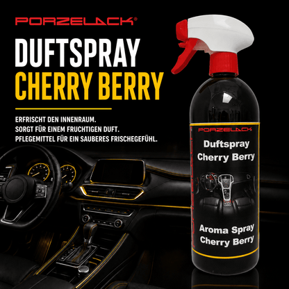 PORZELACK Duftspray Cherry Berry für Autopflege und Fahrzeugpflege
