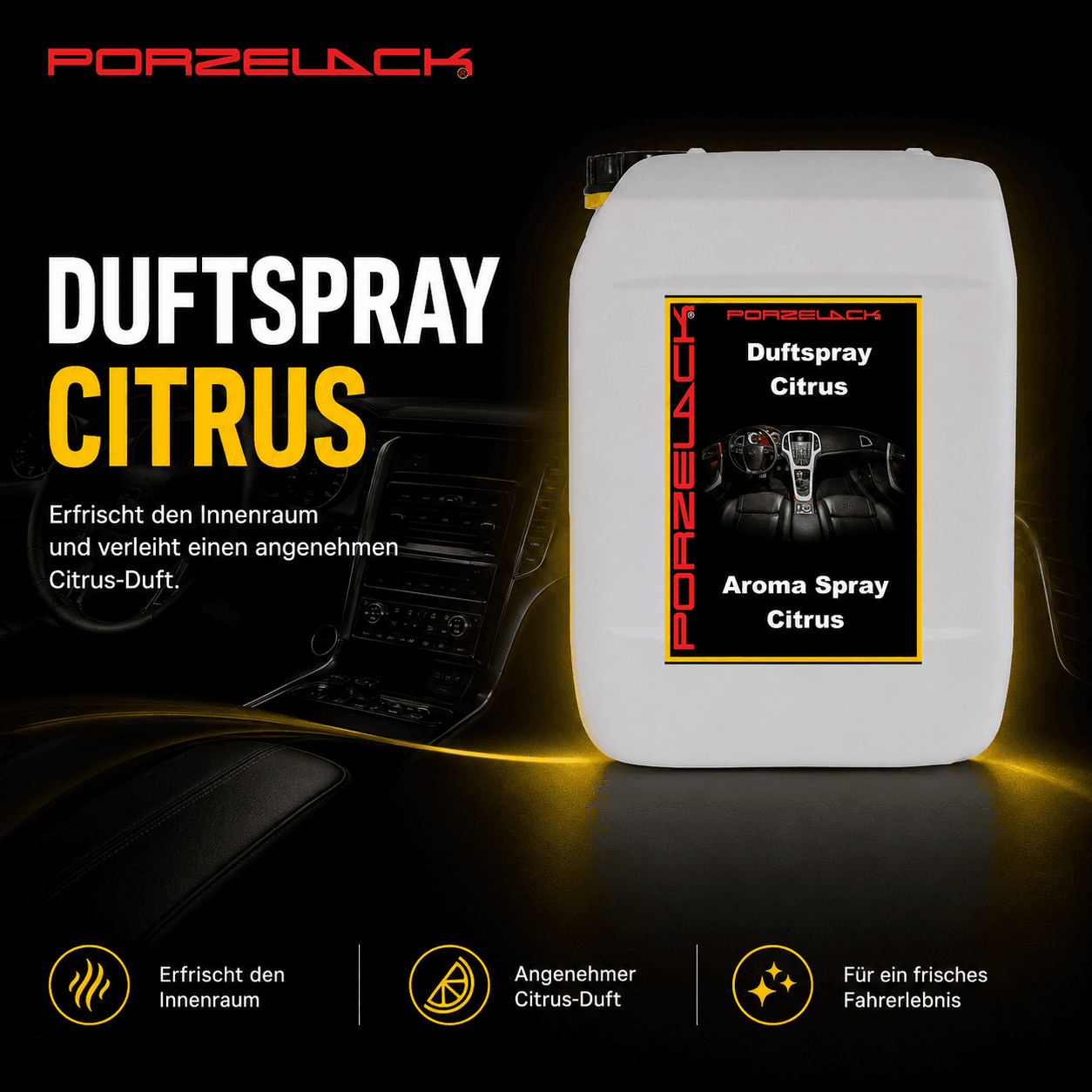 PORZELACK Duftspray Citrus mit frischem Citrusduft