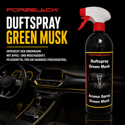 PORZELACK Duftspray Green Musk für Autopflege und Fahrzeugpflege