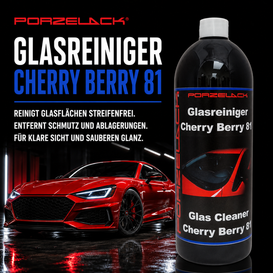 PORZELACK Glasreiniger Cherry Berry 81 für Autopflege und streifenfreie Scheiben