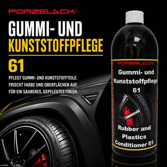 PORZELACK Gummi- & Kunststoffpflege 61 für Autopflege und Fahrzeugpflege