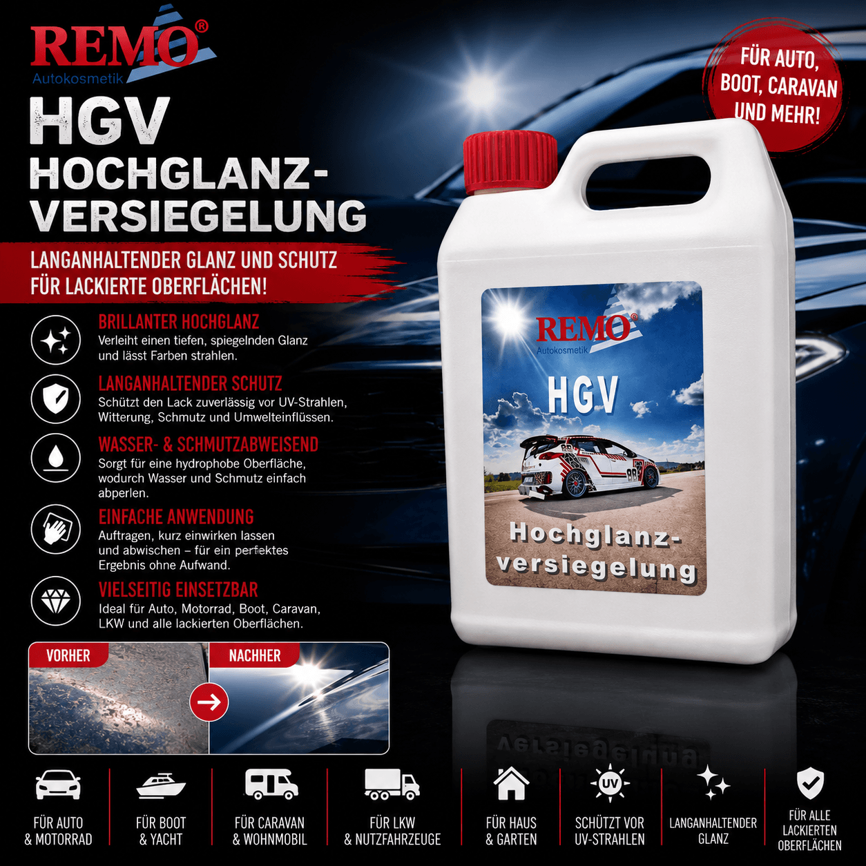 Remo HGV Hochglanzversiegelung 1 L.