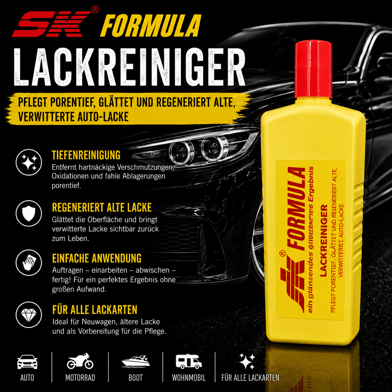 PORZELACK SK Formula Lackreiniger zur porentiefen Lackreinigung und Lackvorbereitung