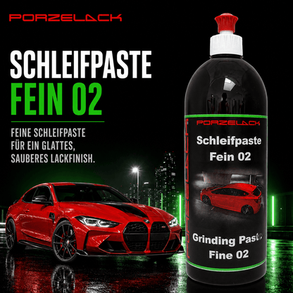 PORZELACK Schleifpaste Fein 02 für feine Lackkorrekturen und Fahrzeugaufbereitung