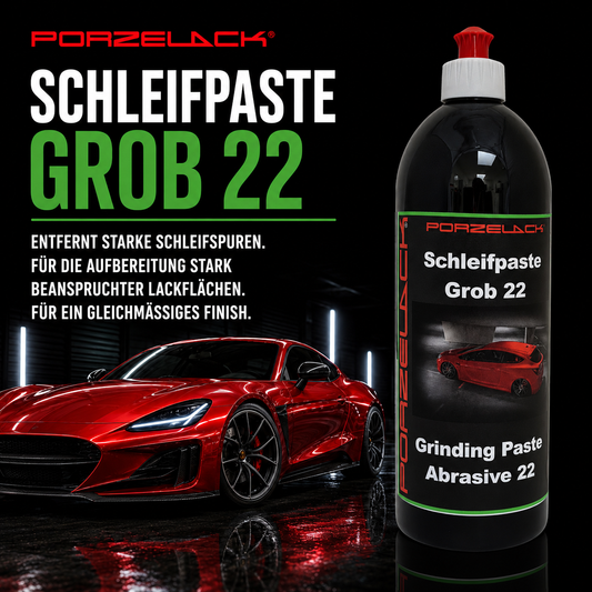 PORZELACK Schleifpaste Grob 22 für Autopflege und professionelle Lackaufbereitung