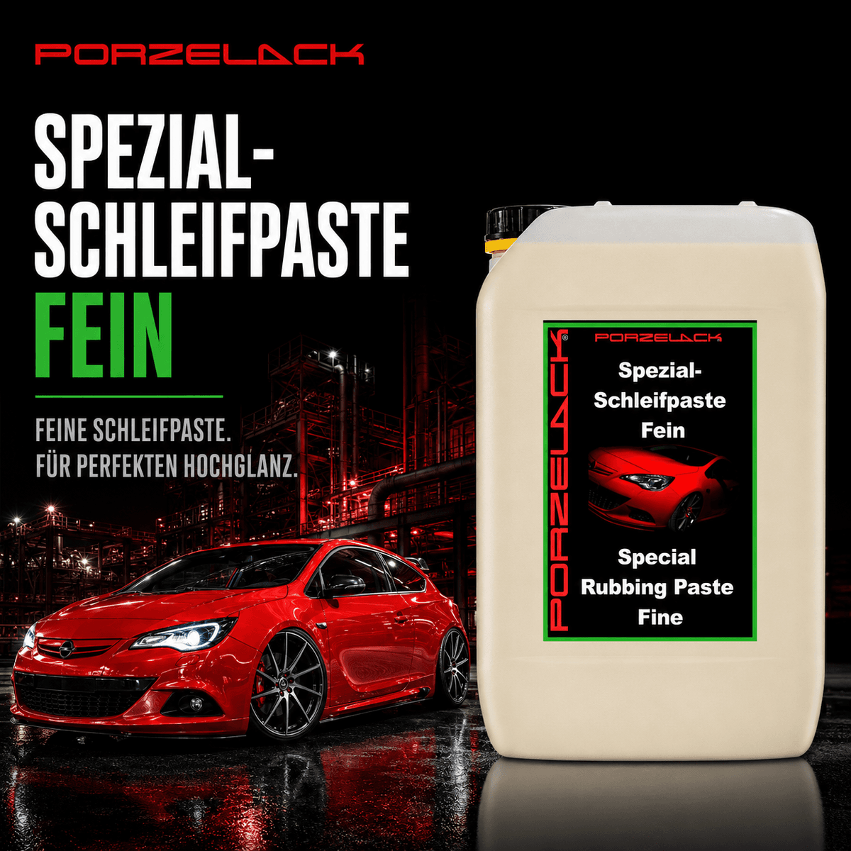 PORZELACK Spezial Schleifpaste Fein für feine Lackkorrekturen und Hochglanz
