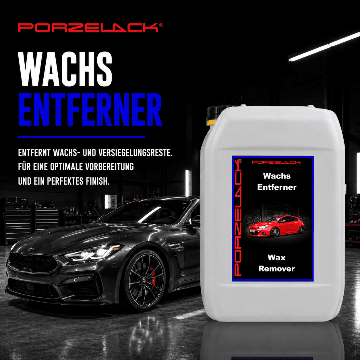 PORZELACK Wachs Entferner entfernt alte Wachsschichten zuverlässig